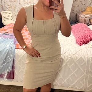 Calvin Klein Beige Midi Dress
